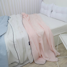 將圖片載入圖庫檢視器 [AVANTDECO] Modal Dyed Seersucker Sole Blanket SET 2ea
