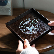 將圖片載入圖庫檢視器 [ARTSOOMBI] Korean Heritage &quot;Najeonchilgi&quot; Tray Inlaid with Mother-Of-Pearl Craft Kit
