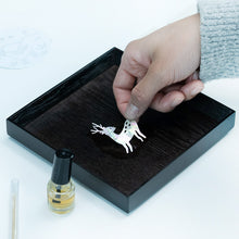 將圖片載入圖庫檢視器 [ARTSOOMBI] Korean Heritage &quot;Najeonchilgi&quot; Tray Inlaid with Mother-Of-Pearl Craft Kit

