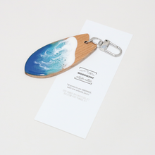 將圖片載入圖庫檢視器 [WOODMENT] A Piece of Wave Keychain

