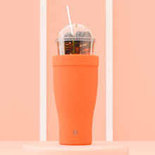 將圖片載入圖庫檢視器 [YJ] HAMILO 30oz Stainless Steel Vacuum Insulated Tumbler with Straw

