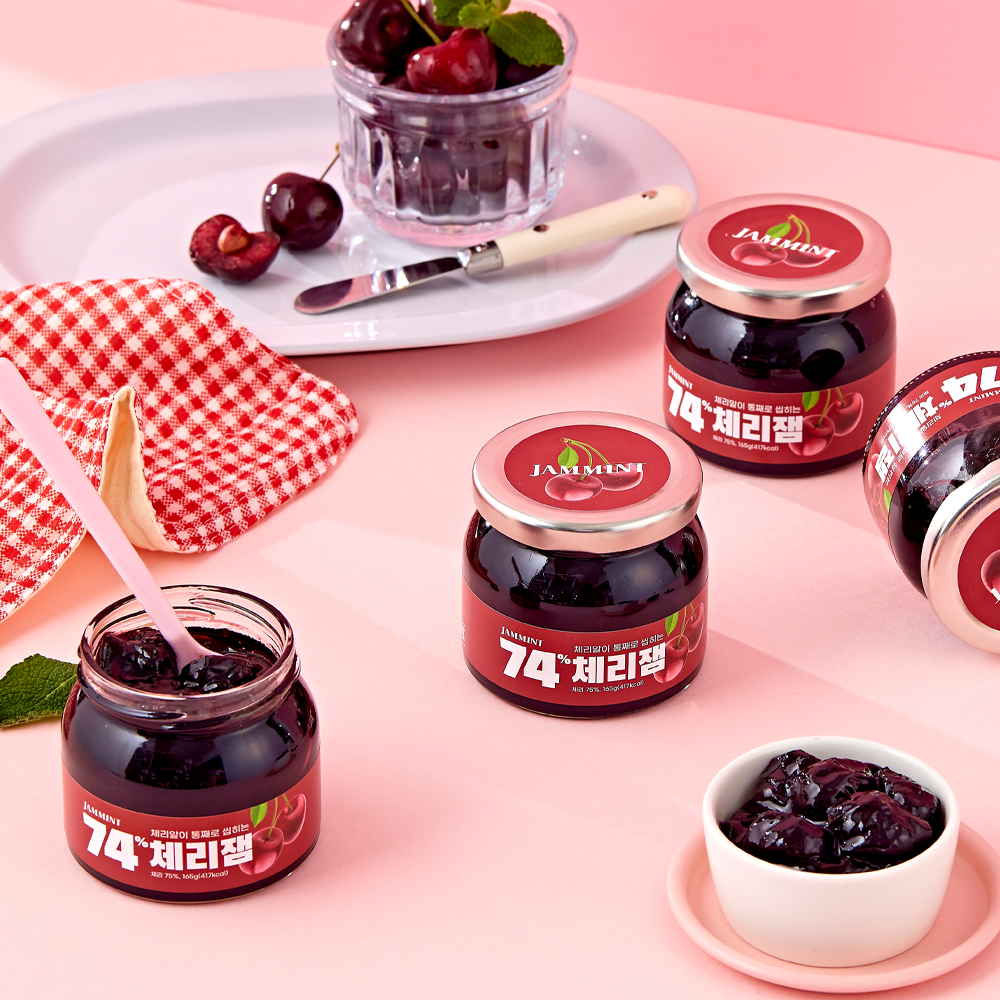 [JS INTERNATIONAL] JAMMINT 74% Cherry Jam  SET 3ea