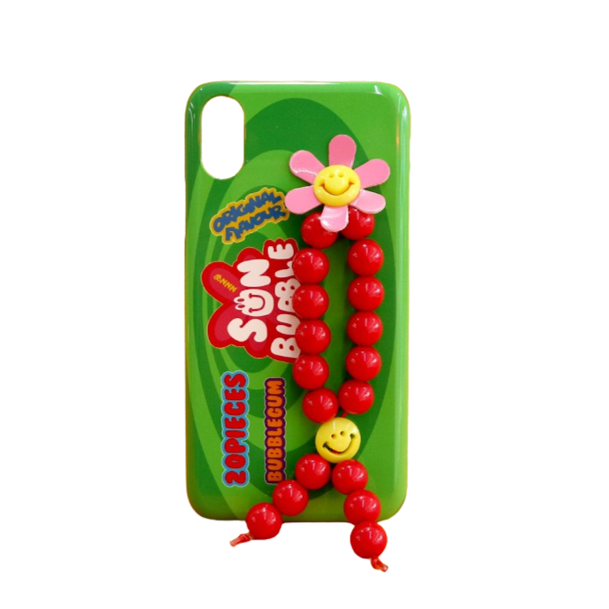 SECOND UNIQUE NAME 莓果紅串珠指套手機殼