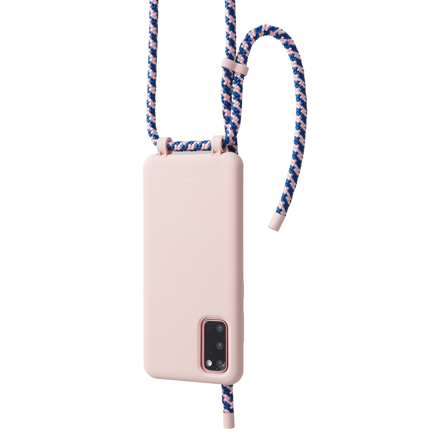 ARNO M 可拆式 編繩背帶手機殼_日常粉色